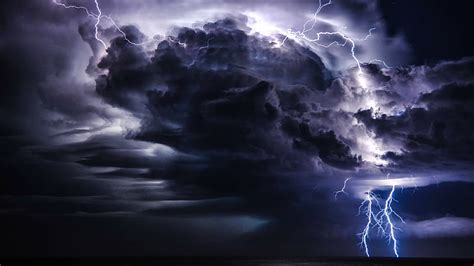 HD wallpaper: lightning, sky, thunder, atmosphere, thunderstorm, night ...