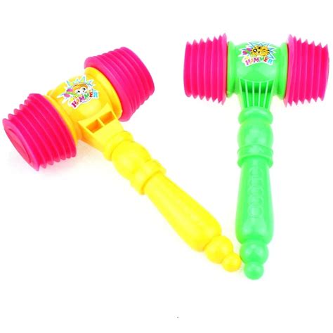 1pc Whisted belt vocalization plastic small hammer bb hammer sound toys ...