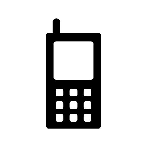 Cell Phone Vector Icon 356661 Vector Art at Vecteezy