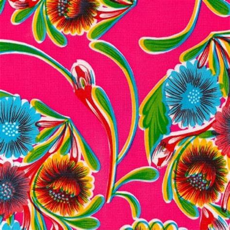 Mexican Oilcloth Sweet Flower Pink | BenElke