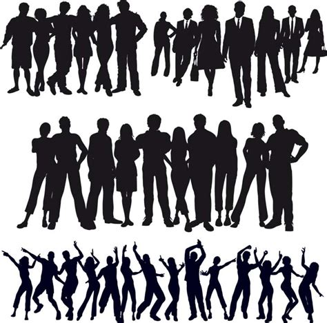 12 Human Vector PSD Images - Free Human Silhouette, Vector Business People and Free Vector ...