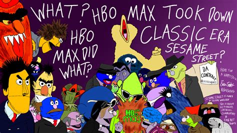 HBO Max removed Classic Sesame Street ( parody / tribute art ) by officialericcrooks on Newgrounds