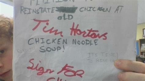 Petition · PETITION TO BRING BACK ORIGINAL CHICKEN NOODLE SOUP AT TIM HORTONS! - Toronto, Canada ...