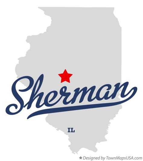 Map of Sherman, IL, Illinois