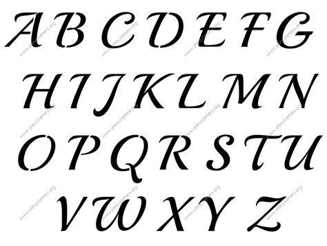 Fancy Letter Stencils Free Printable