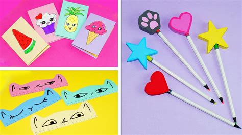 3 DIY School Supplies | Easy DIY Paper crafts ideas - YouTube