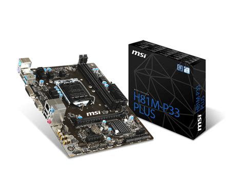 MSI H81M P33 (Supports 4th Gen Intel® Core™ Processor) - IQON