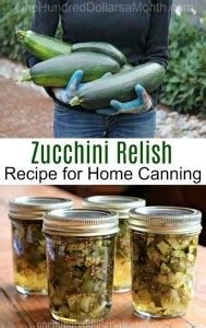 Canning Zucchini Relish Recipe