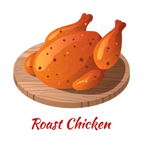 Premium Vector | Roast chicken