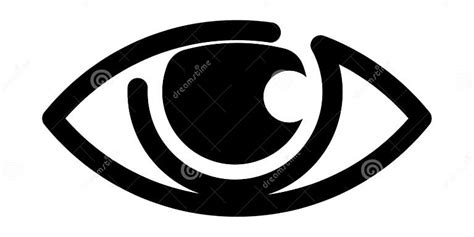 Eye logo black and white stock vector. Illustration of circle - 117621885