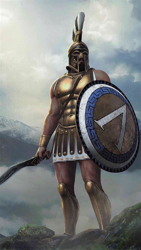 Spartan hoplite. | Spartan warrior, Greek mythology art, Greek warrior