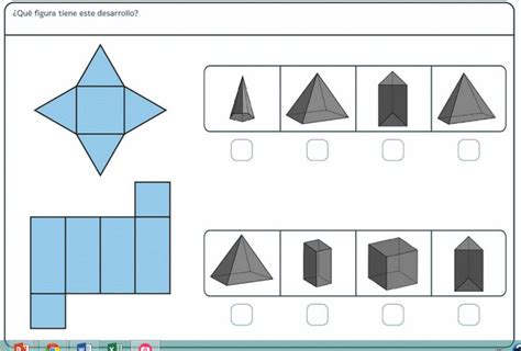 Actividades con desarrollos planos | Matemáticas para niños, Matematica ...