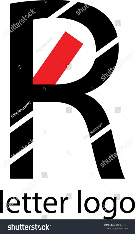 Letter R Logo Red Pattern Modern Stock Vector (Royalty Free) 2010397154 ...