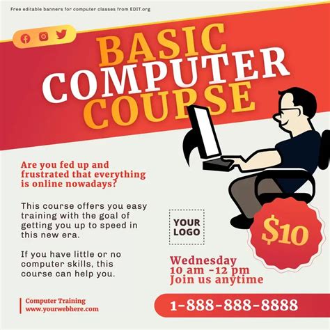 Free Computer Training Flyer Templates