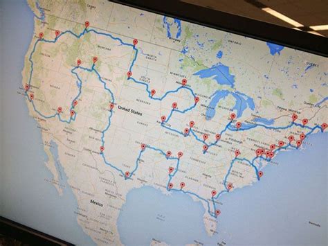 Man creates ultimate road trip map to see 48 states | Road trip map, Road trip, Travel maps