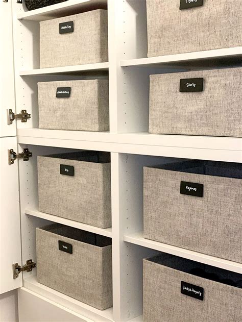 Closet Bins | Closet organization, Bedroom organization closet, Closet storage bins