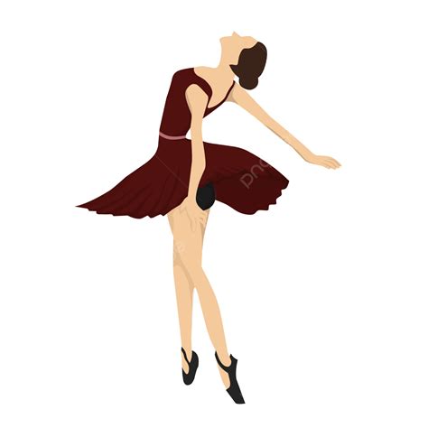 Ballet Girl Vector Illustration, Ballet, Ballet Girl, Sport PNG and Vector with Transparent ...