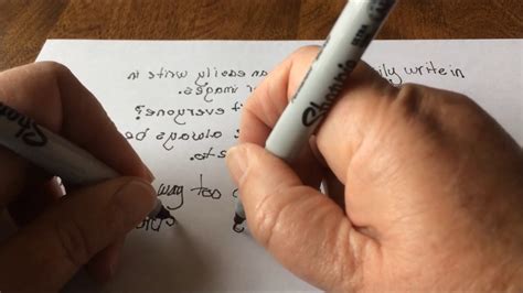 Ambidextrous, Simultaneous, Mirrored Hand Writing Demonstration - YouTube