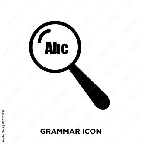 grammar icon Stock Vector | Adobe Stock