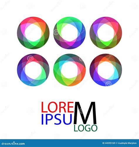 Set of Abstract Infinite Loop Logo Template. Stock Vector - Illustration of design, circle: 44595169