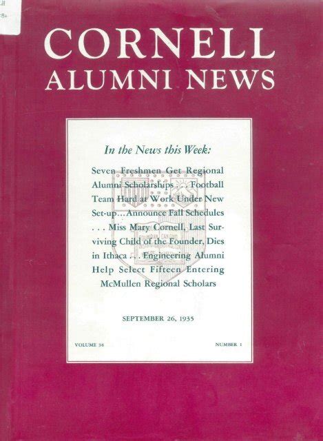 ALUMNI NEWS - eCommons@Cornell - Cornell University