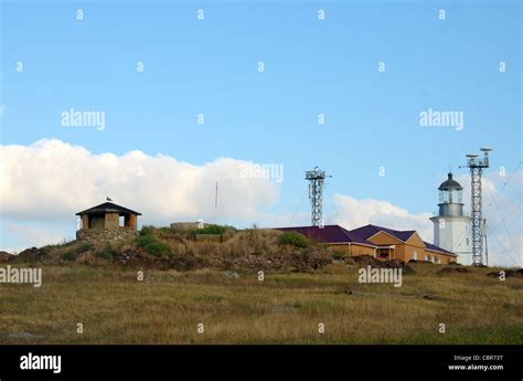 Lighthouse and fortification on Snake Island (Zmiinyi Island), Black ...