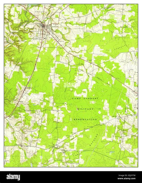 Manchester, Tennessee, map 1941, 1:24000, United States of America by ...