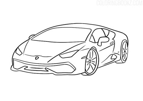 Lamborghini Huracan Colouring Page - Coloring Books | Coloring pages, Printable coloring pages ...