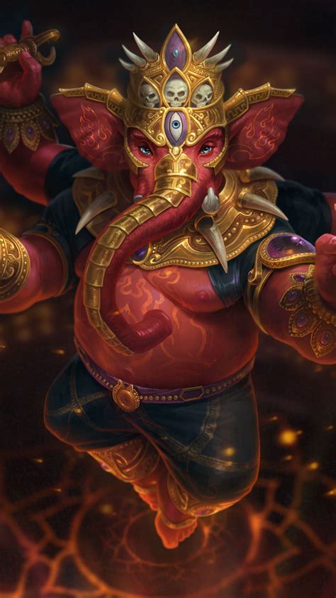 Smite Ganesha - 1080x1920 - Download HD Wallpaper - WallpaperTip