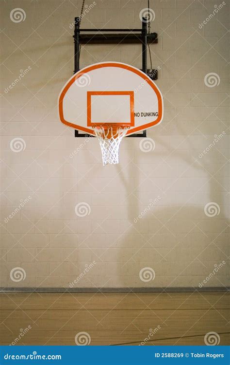 Basketball Hoop and Court stock image. Image of hoop, gymnasium - 2588269