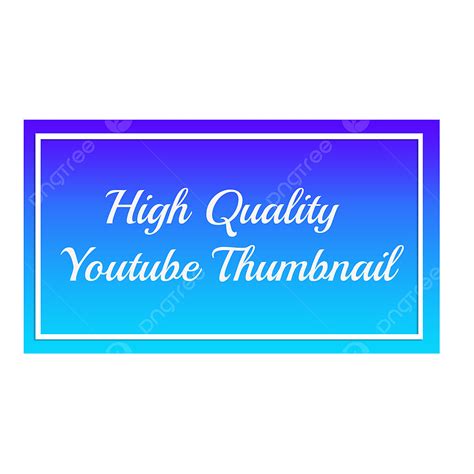 Thumbnail Clipart Transparent Background, Youtube Thumbnail Graphic ...