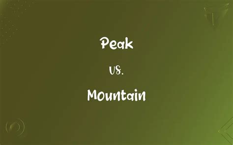 Peak vs. Mountain: What’s the Difference?