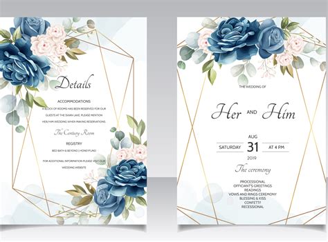 beautiful floral wreath wedding invitation card template by dino mikael on Dribbble