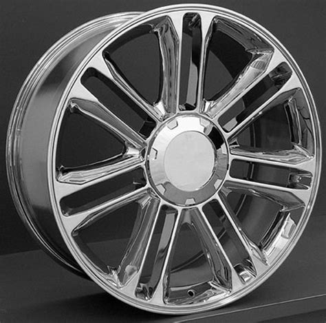 22" Fits Cadillac Escalade Platinum Wheels GM Tahoe Silverado Suburban Rims Chrome Set of 4 22x9 ...