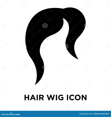 Hair Wig Icon Vector Isolated on White Background, Logo Concept of Hair ...