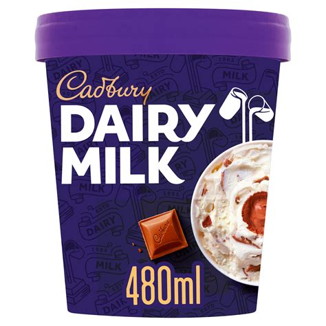 Cadbury Dairy Milk Ice Cream 480ml | Ice Cream Tubs | Iceland Foods