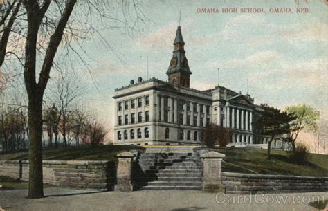 Omaha High School Nebraska Postcard