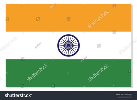 Flag India Indian National Symbol Official Stock Vector (Royalty Free ...