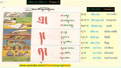 Tibetan Language Class ( CBT 40) Grade/Class 2, Lesson 4 - YouTube