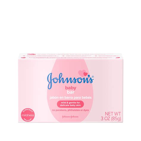 Johnson's Baby Soap Bar Gentle for Baby Bath and Skin Care, 3 oz ...