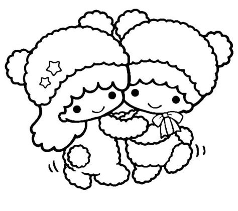 Happy Little Twin Stars coloring page - Download, Print or Color Online ...