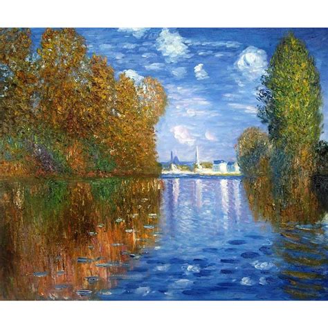 Autumn at Argenteuil by Claude Monet Oil paintings reproduction Landscapes art hand painted home ...