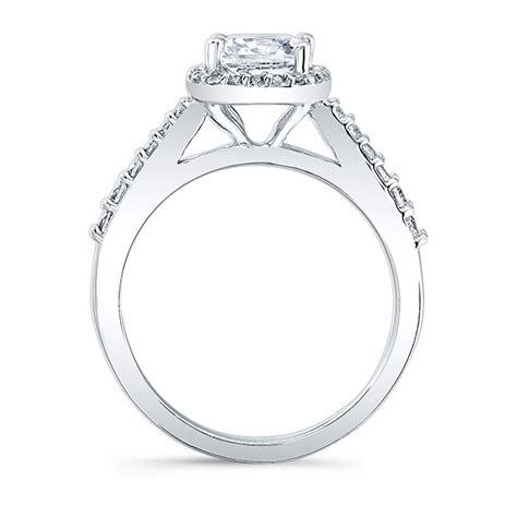 1 Carat Cushion Cut Halo Diamond Ring | Barkev's