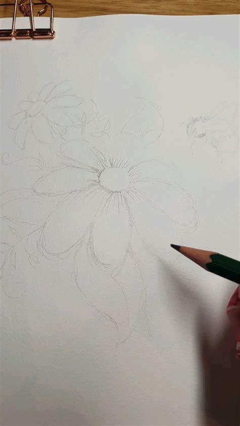 Let's paint flowers with coffee... | Flower drawing, Flower painting, Coffee art painting