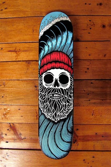 40 DIY Skateboard Deck Art Ideas To Look Extra Cool