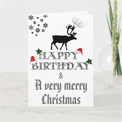 Christmas Birthday Cards | Zazzle