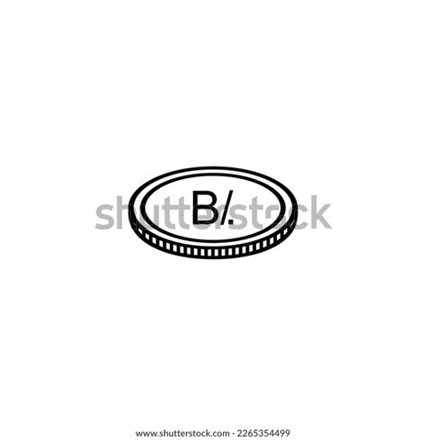 Panama Currency Symbol Panamanian Balboa Icon Stock Vector (Royalty ...