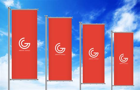 Free Streamer-Vertical Banners Mockup For Advertisement on Behance