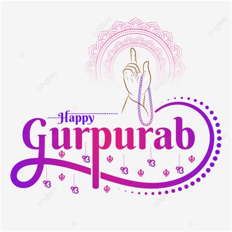 Happy Gurpurab Calligraphy Guru Nanak Jayanti Sikh Festival, Happy ...