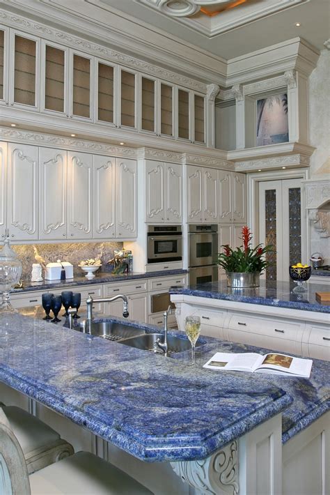 40 + Popular Blue Granite Kitchen Countertops Design Ideas